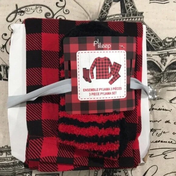 Kid's Petitlem Plaid Leggings +2pairs of socks - Picture 2 of 4